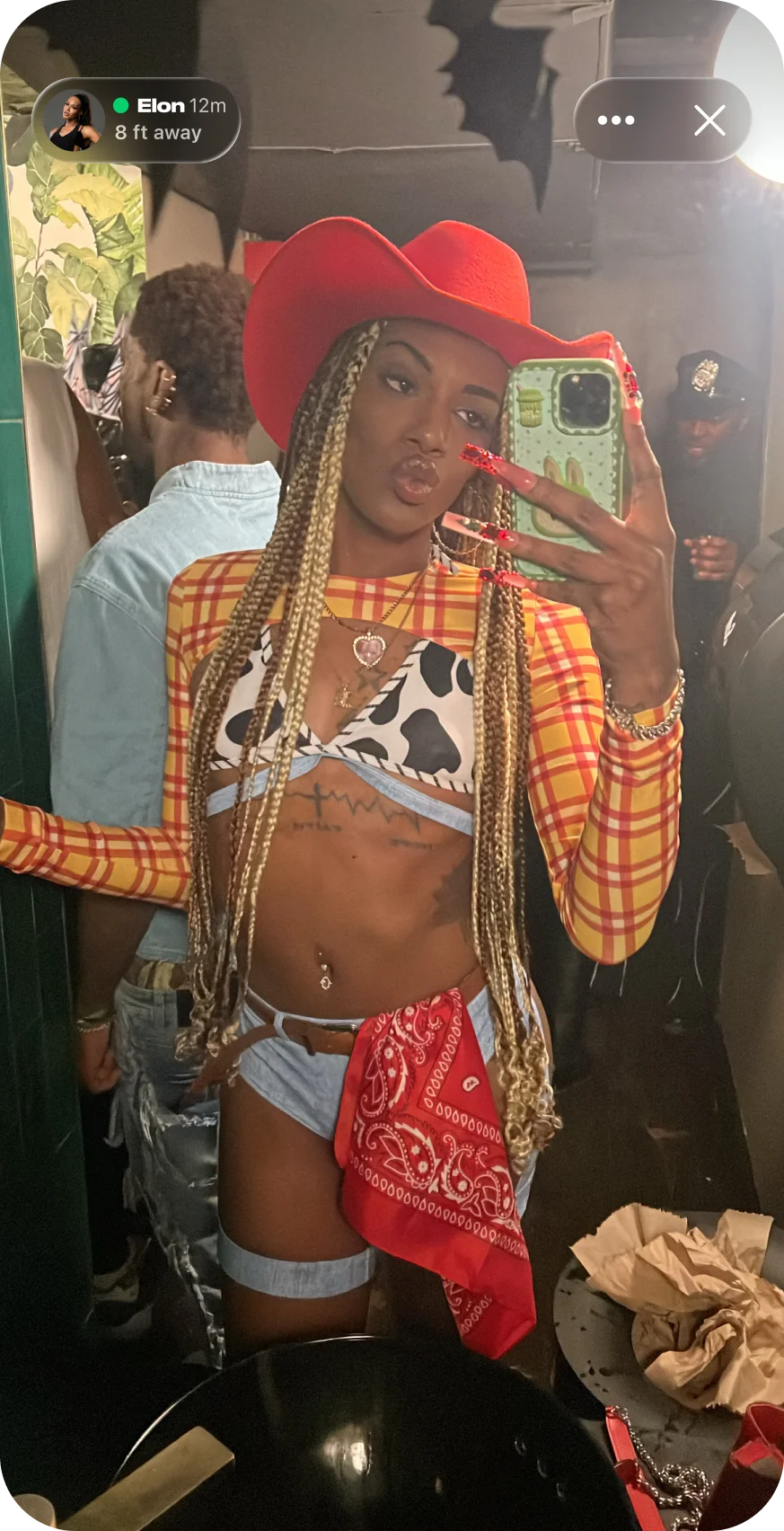 A member sharing a mirror photo