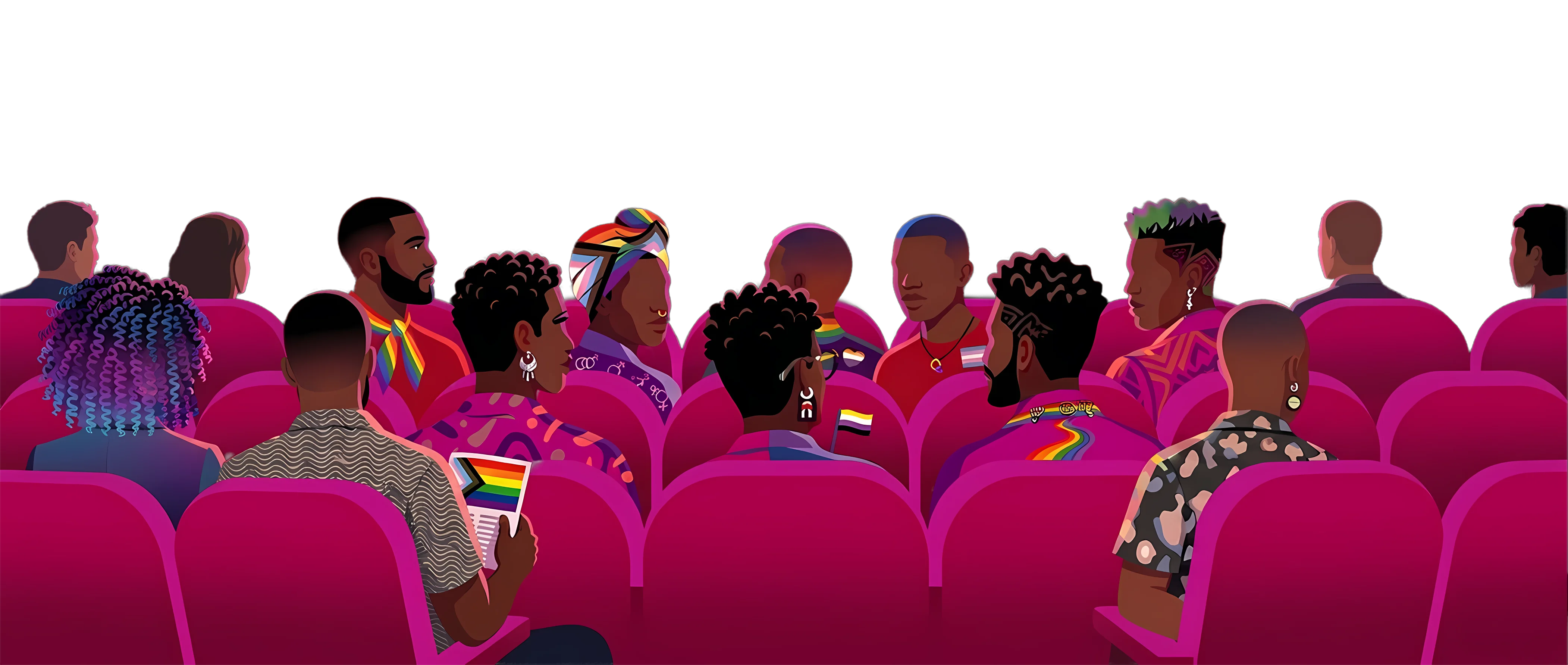 An audience seated at the JACK'D Film Festival